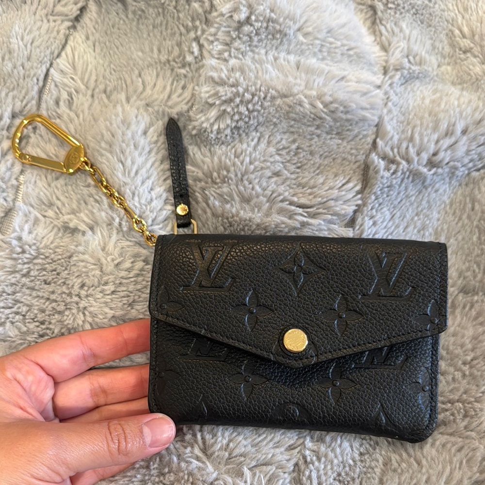 Louis Vuitton Black Empreinte wallet